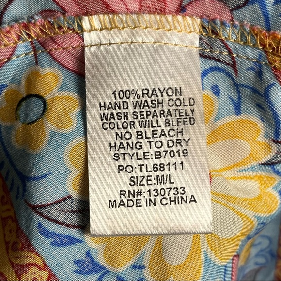 Umgee Boho Floral Kimono with Multicolor Design Layering Piece L/XL - Picture 11 of 11